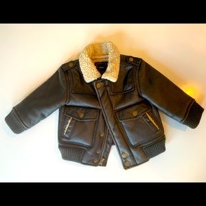 GAP faux leather aviator jacket